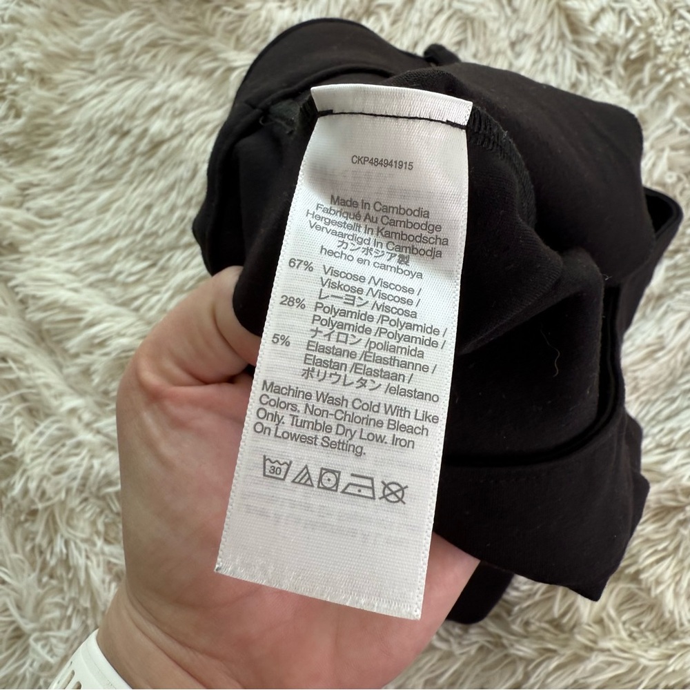 Madewell 2024 Black Pleated Short Ponte Size Small - Picture 11 of 14